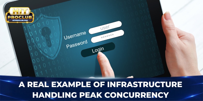 A real example of infrastructure handling peak concurrency