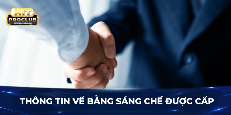 Thông tin về bằng sáng chế được cấp